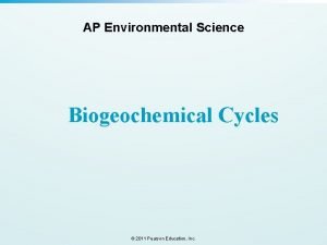 Ap environmental science biogeochemical cycles