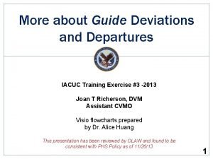 More about Guide Deviations and Departures IACUC Training