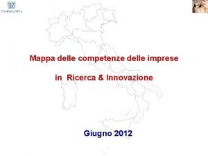 Mappa delle competenze delle imprese in Ricerca Innovazione
