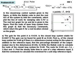 Problem 05 01 In the closedloop control system