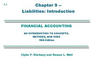 Financial accounting chapter 9
