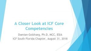 Icf competencies levels table