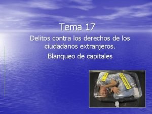 Tema 17 Delitos contra los derechos de los