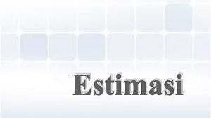 Point of estimate formula