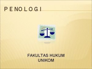 Penologi adalah