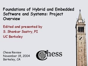 Foundations of Hybrid and Embedded Software and Systems