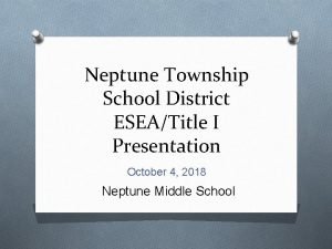 Neptune township school