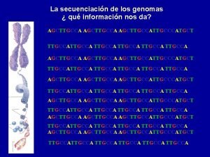 La secuenciacin de los genomas qu informacin nos