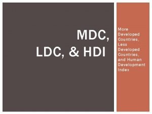 Mdc/ldc