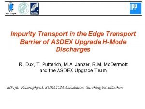 Impurity Transport in the Edge Transport Barrier of