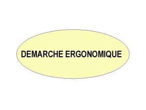 Objectif de l'ergonomie