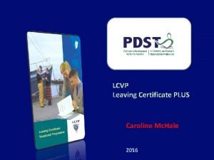 LCVP Leaving Certificate PLUS Caroline Mc Hale 2016