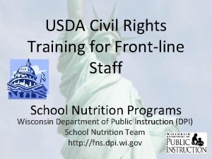 USDA Civil Rights Training for Frontline Staff School