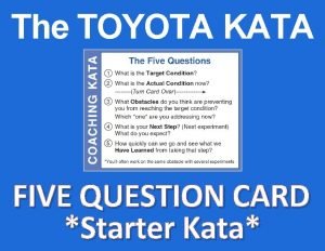 Toyota kata questions