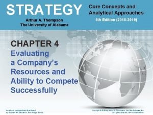 Strategy core concepts and analytical approaches
