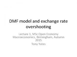 Dmf model