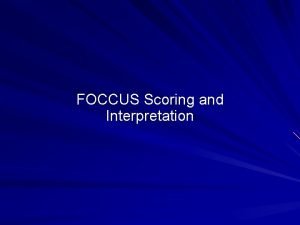 Foccus test