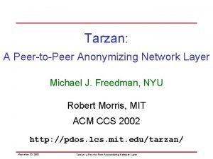 Tarzan ip Tarzan ip