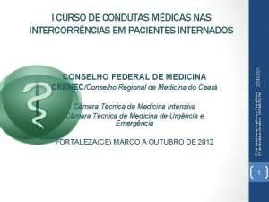 CREMECConselho Regional de Medicina do Cear Cmara Tcnica