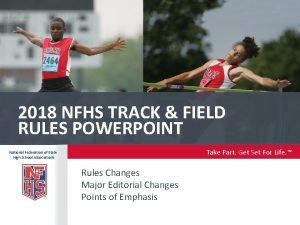 Nfhs track and field rule book