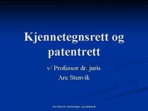 Varemerke- og patentinngrep