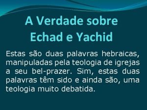 Echad hebraico