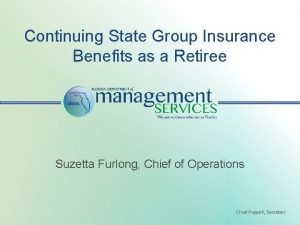 Continuing State Group Insurance Benefits as a Retiree