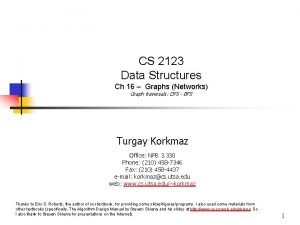 CS 2123 Data Structures Ch 16 Graphs Networks