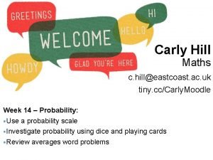 Maths Carly Hill Maths c hilleastcoast ac uk