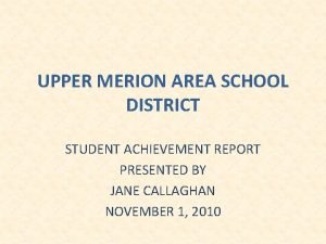 Upper merion elementary school