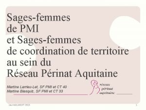 Sagesfemmes de PMI et Sagesfemmes de coordination de