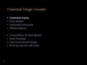 Contextual inquiry template Contextual inquiry template