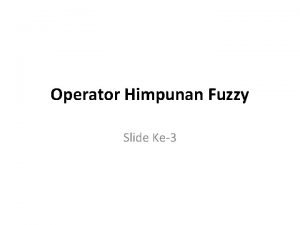 Operator himpunan