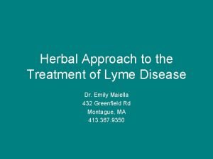 Stephania root lyme disease