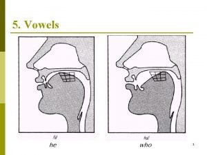 5 Vowels he who 1 Vowels are normally