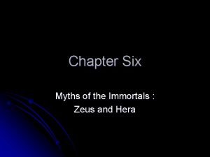 The immortals zeus