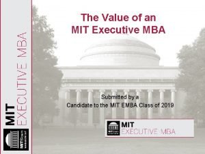 Mit executive mba cost