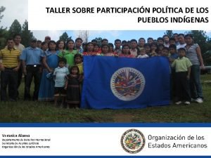 TALLER SOBRE PARTICIPACIN POLTICA DE LOS PUEBLOS INDGENAS