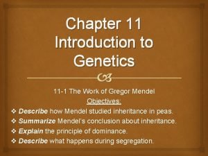 What did mendel conclude determines biological inheritance
