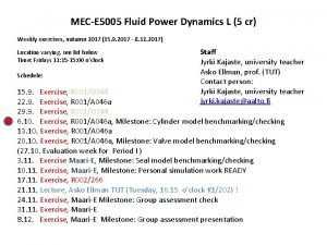 Fluid power dynamics