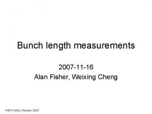 Bunch measurement