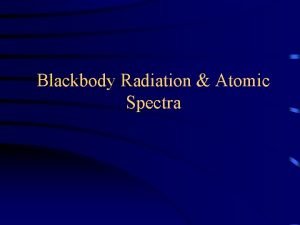 Blackbody Radiation Atomic Spectra Light From gammarays to