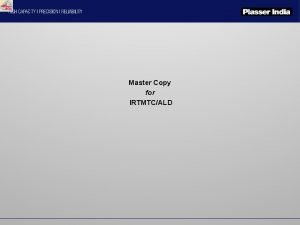 Master Copy for IRTMTCALD COMPUTER WORKING SYSTEM CWS