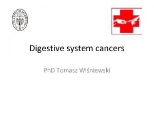 Digestive system cancers Ph D Tomasz Winiewski Esophageal