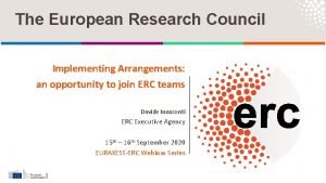 Erc funding