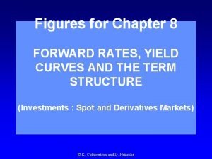 Figures for Chapter 8 FORWARD RATES YIELD CURVES