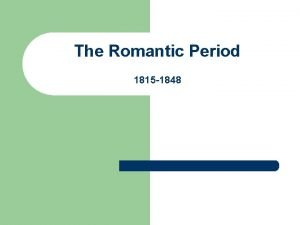 What is romanticism?