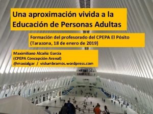 Una aproximacin vivida a la Educacin de Personas