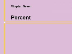 Percents to decimals