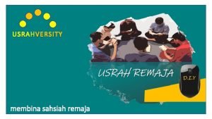 USRAH VERSITY membina sahsiah remaja BAB 14 TADABBUR